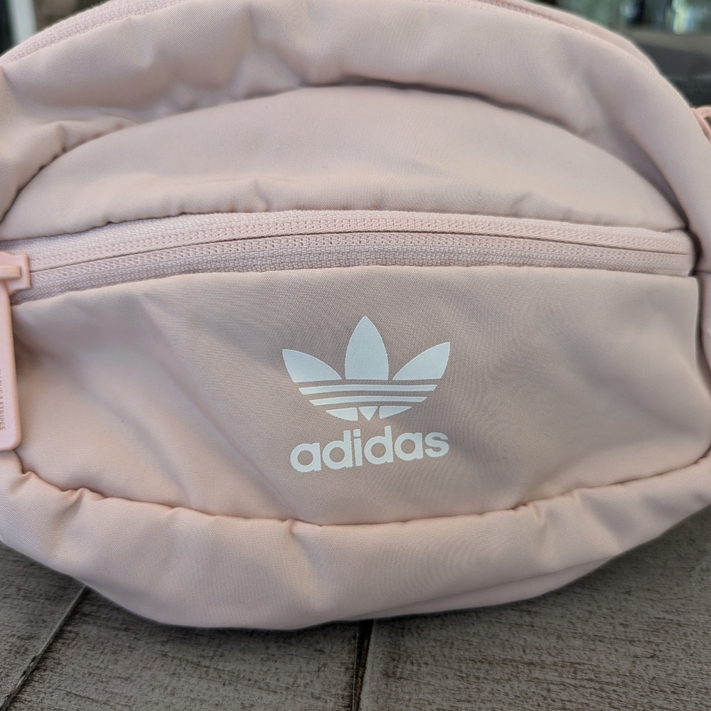 Adidas Originals Natural Waist Fanny Pack in Blush Pink - Picture 6 of 8